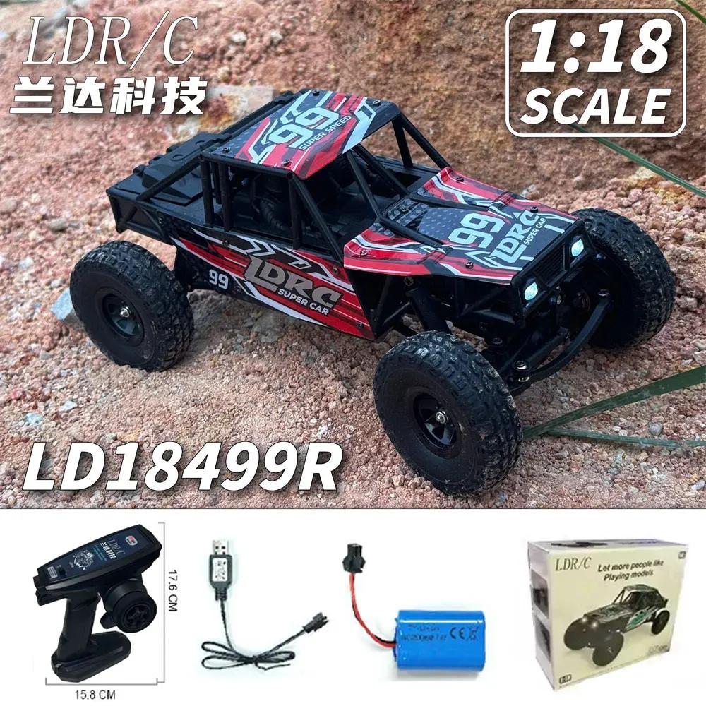 

LDRC LD18499 1:18 4x4 4WD RC Car Remote Control Climbing Toy Vehicle Model for Boys Gift Off-Road Capable Scale Toy Car Gifts