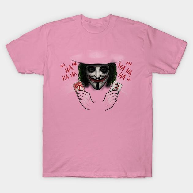 T Shirt Women V For Joker Harajuku Print Kawaii Tshirt Summer Short Sleeve Female T-Shirt Top Tee