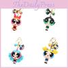 Lovely Powerpuff Girls Cartoon Keychain Bag Pendant For Kids