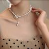 2023 New Arrival Natural Baroque Freshwater Pearl 14K Gold Filled Elegant Flower Ladies Pendant Necklace  For Women Gifts