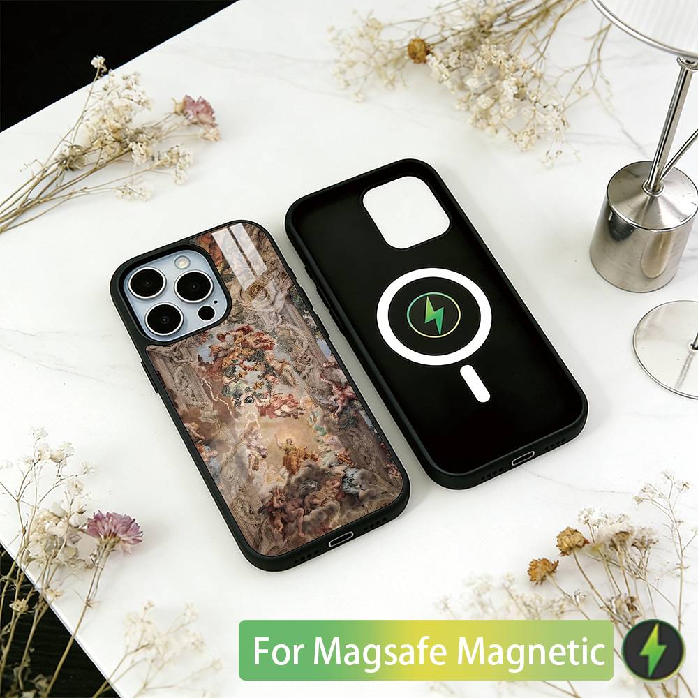 Classical Aesthetic Art  Phone Case For iPhone17,16,15,14,13,12,11 Plus,Pro Magnetic For Magsafe Wireless Charging
