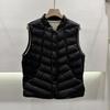 Modă nouă toamnă și iarnă vestă scurtă cu guler mic stând în picioare vestă cu twill ușor vestă cu puf de rață albă vestă vestă vestă vestă