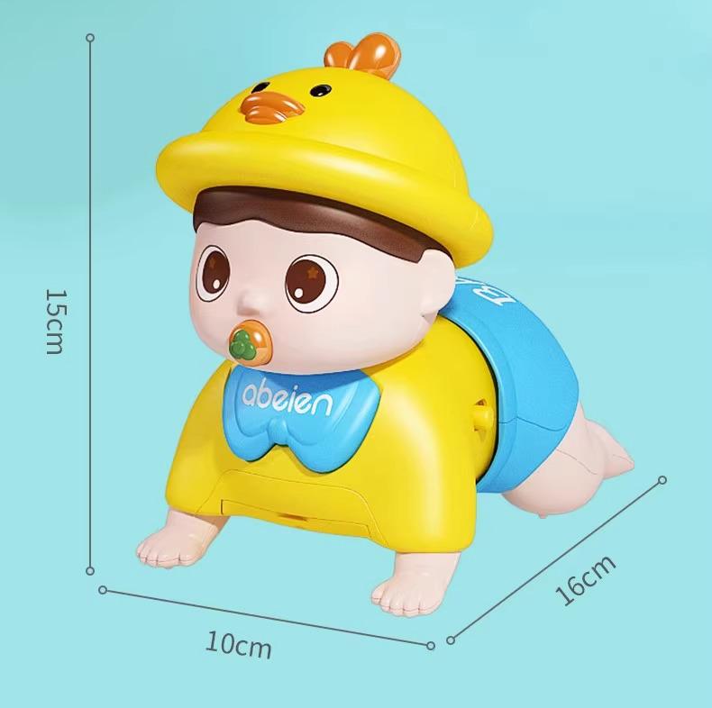 Electric Crawling Doll: Baby Educational Toy for Crawling, Head Lifting, and Speaking Practice (0-1 Year)