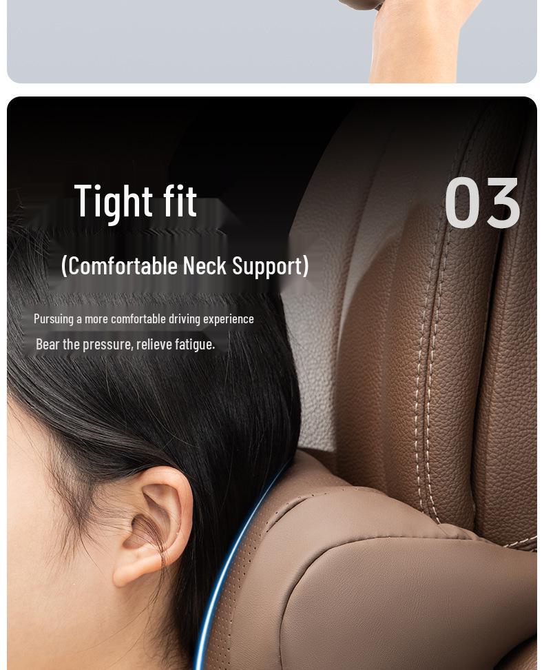 Car Headrest and Lumbar Support Pillow Set
