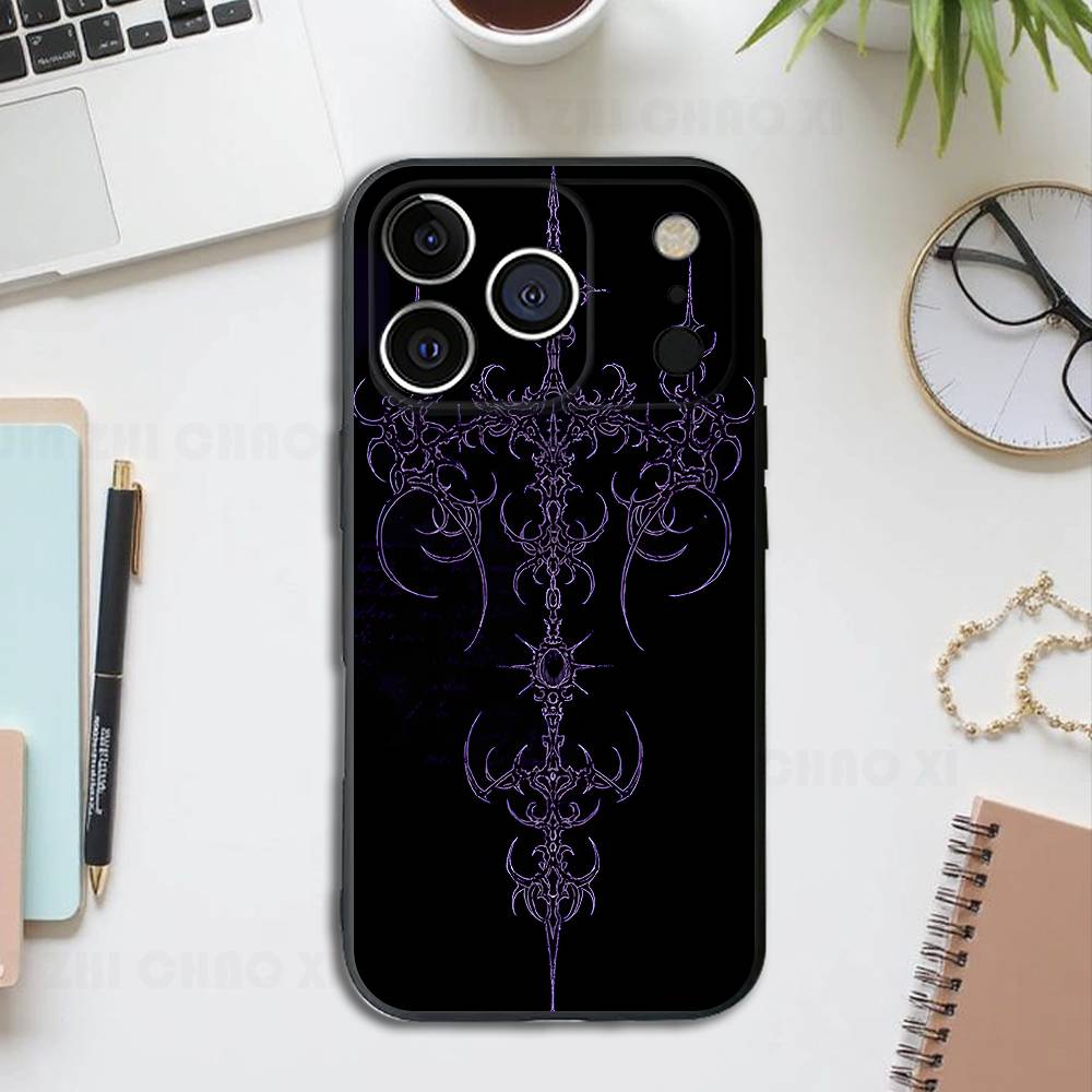

Cross Star Illustration Silicone Phone Case For IPhone 17 16 15 14 13 12 11 X XS Plus Pro Max Shockproof Soft Cover iPhone15plus