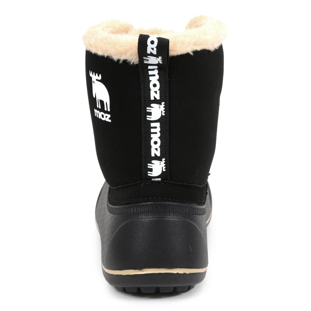 moz Cizme U Bean Scurte Elastice Interioare Cold 19cm, Paracord, Șnur, Boa, Impermeabile, Vreme, Ușoare, Mărime Copii, Negru,