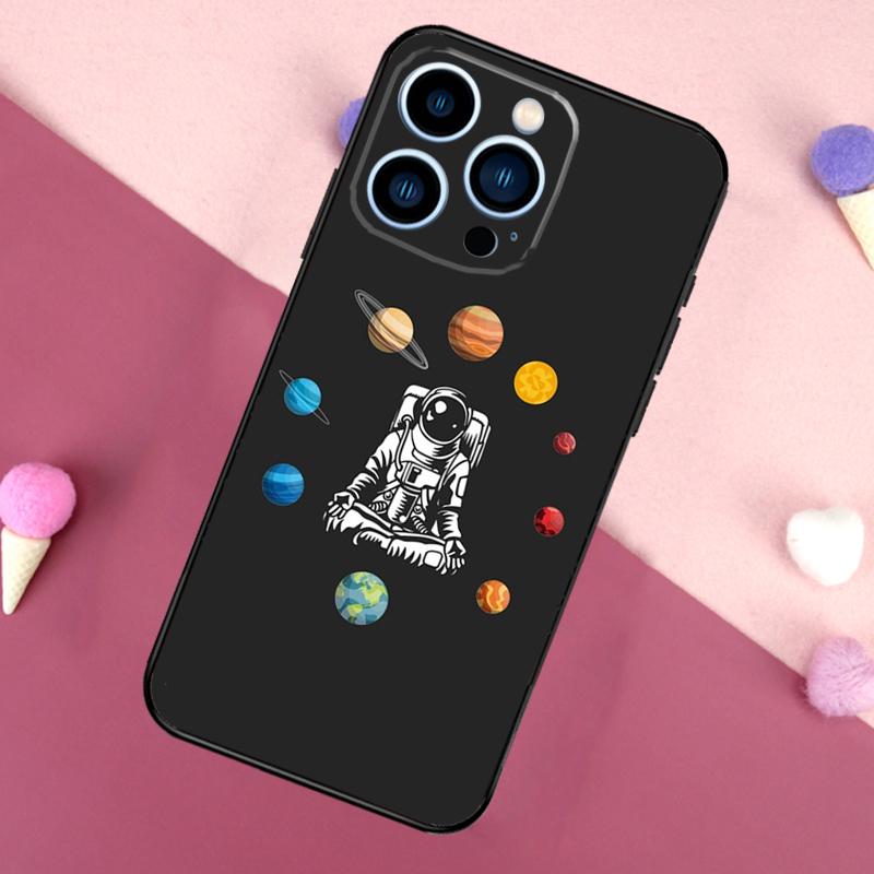 Space Planets Solar System Phone Case For iPhone 16 15 11 12 13 14 Pro Max Mini X XS Max XR Plus Full Cover