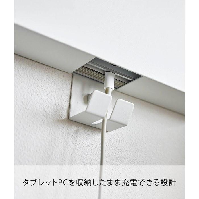 Yamazaki Tower Print Holder with Hooks - White, 23x3.5x28.5cm