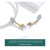 S925 Silver Ziyun Oil-Dripped Spotted Giraffe Pendant: Handmade Cute Animal Bracelet Bead