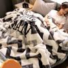 Winter Thick Double-layer Blanket Double Blanket for Keeping Warm Student Bed Sheets and Blankets