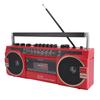 Retro-Kassettenrekorder AM FM SW Radio mit Bluetooth-Lautsprecher Batteriebetrieben AC