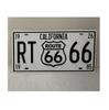 KitMall 4-Piece Tin Sign Route66 R66 License Plate Style American Goods Interior