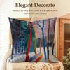 Art DDavid Hockney Cushion Cover Natural Linen Organic Fabric DoubleSided Printing Sofa Home Decor Gift Pillow Case
