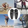 4pcs Black Motorcycle Knee Pad PE Shell Protective Armor Set Motocross Knee Elbow Guards  Cycling