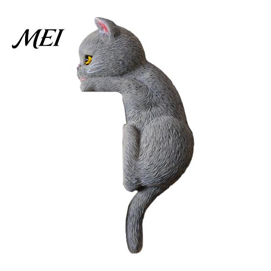 Cubierta de Interruptor de Luz de Gato Pegatina 3D, Placa de Pared Decorativa de Resina, Pegatinas Decorativas de Animales Lindos, Decoraciones Peel And Stick para el Hogar Dormitorio