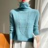 Damen Pullover 100% Wolle MODERN NEW SAGA Rollkragen Strickpullover Dicke Winterpullover Damen Strickoberteile