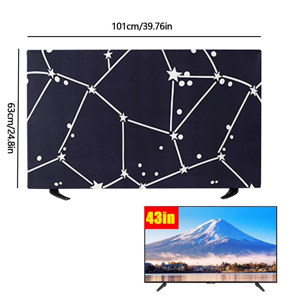 TV Hood Dust-proof Cover Towel 32 Inch 43 Inch 45 Inch 65 Inch Household Hanging LCD TV Cover Universal Cover