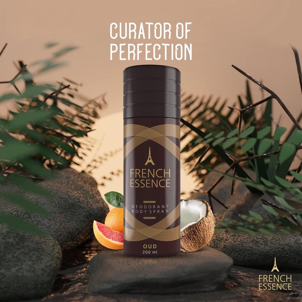 Zestaw upominkowy perfum i dezodorantów Essence dla mężczyzn i kobiet - Oud