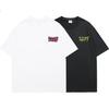 MMOPTOP Trendy Printed T-Shirt, Men's Summer Pure Cotton Heavyweight Short-Sleeve Loose Casual Undershirt, Women's M0004 Apricot Color 2XL