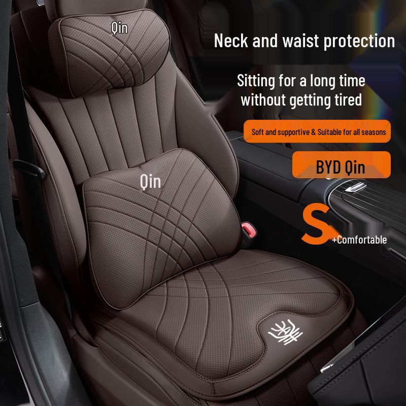 BYD Qin L Car Neck and Lumbar Support Pillow for Sports Seat
