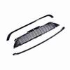 3Pcs Set Glossy Black Front Hood Molding Grille Surround Cover Trim Kits for R55 R56 R57 R58 R59 S JCW