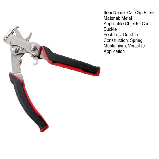 Car Clip Pliers Stainless Steel Car Snap Pliers Heavy Duty Spring Loaded Clamp