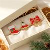 Holiday Table Rings for Christmas Napkin Use, Color Detail Table Piece with Enamel Look and Single Unit Scope