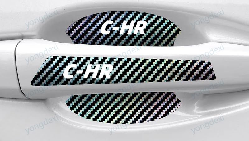

[Набор из 8] Защитная накладка на дверную ручку автомобиля C-HR Toyota, совместимая с Toyota CHR ZYX10 ZYX11 NGX50, защита от царапин для всех серий S