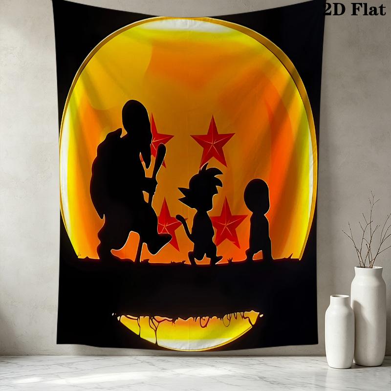 Dragon Ball Super Wall Tapestry Aesthetic Wall Hanging Printed Fabric Blanket Decorative Tapestries For Bedroom Living Room Home Decor