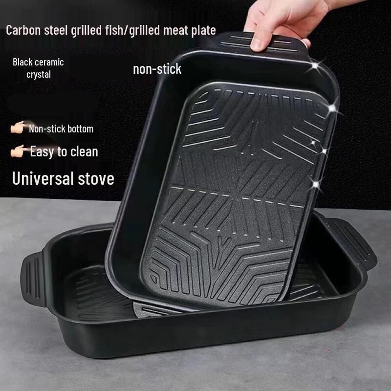 Прямоугольная антипригарная сковорода для запекания рыбы