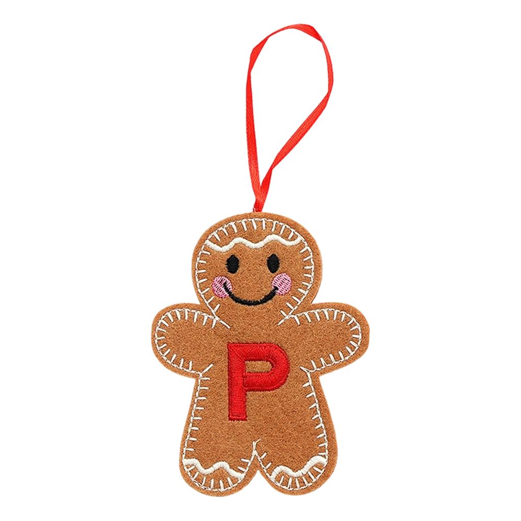 Christmas Gingerbreads Man Decorative Pendant Christmas Tree Pendant Christmas Letter Biscuits Man