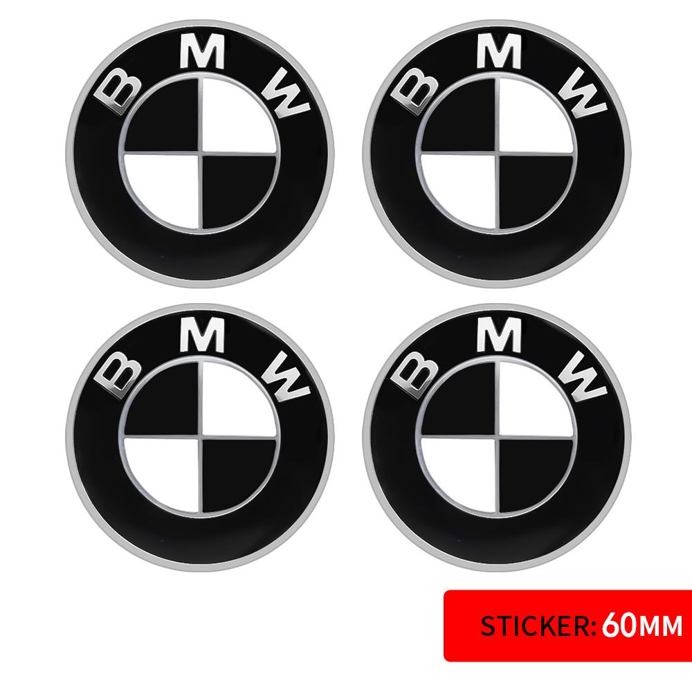 56/60/65mm Car Badge Wheel Center Cover Decal Hub Cap Decor Sticker Auto Modification Accessories For BMW M E36 E46 E60 E90 E39
