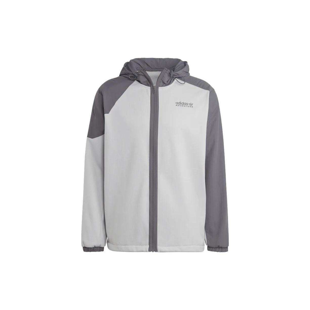 adidas originals Adventure Winter Fabric Mix Hoodie  Grey  Men s HK5020 L