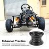 145/70-6 Go Kart Wheel Rim 3 Holes 6 Inch Aluminum Alloy Enhanced Traction Stylish Look For ATV Quad Dirt Bike Ride On Mower