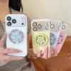 Transparent TPU Phone Case IPhone 14 15 16 17 Pro Max With Magnetic Snap Fit Star Stand Support Anti Drop