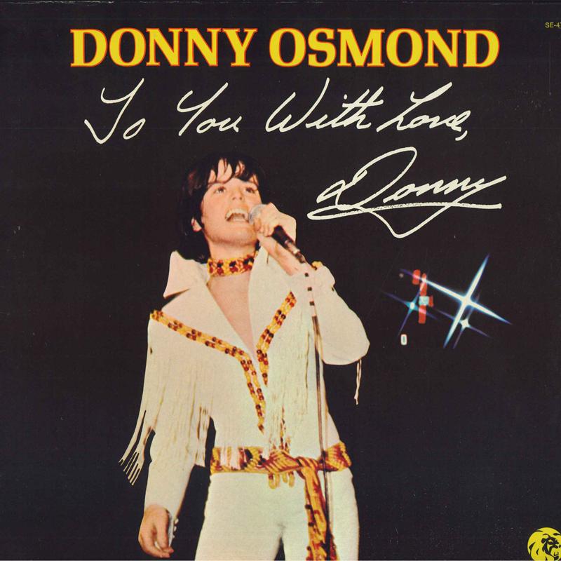 

LP Record DONNY OSMOND - To You With Love, Donny SE4797 MGM RECORDS 1971 US Pop Used