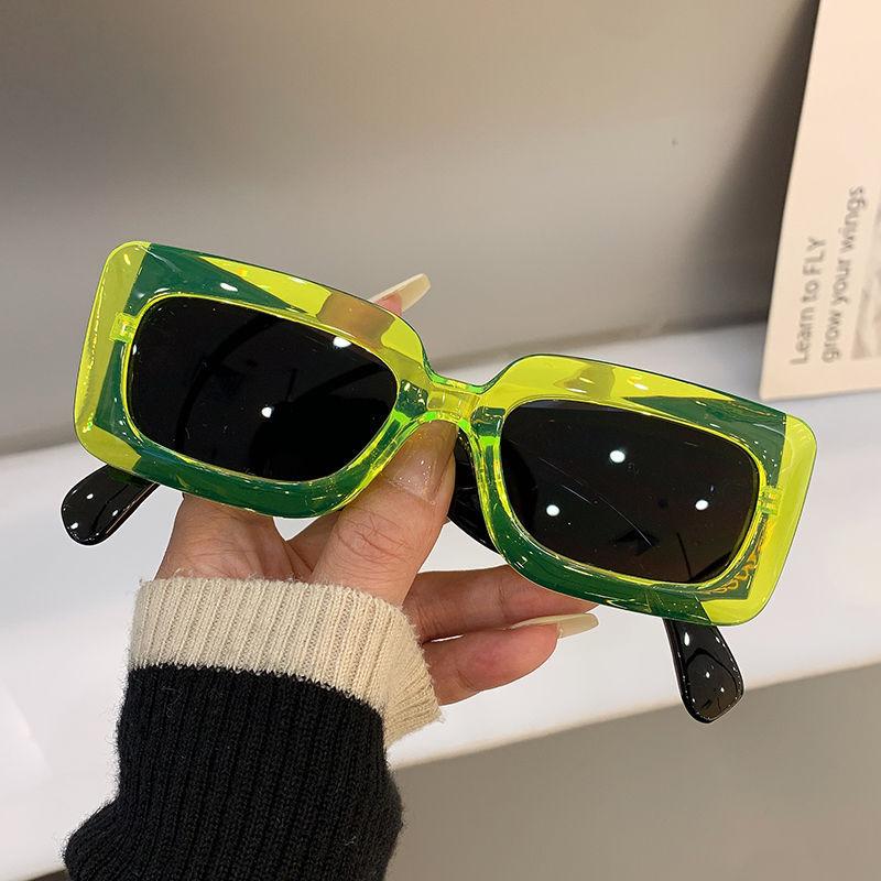New Fashion Square Sunglasses Woman Brand Designer Eyewear  Irregular Vintage Female Travel Sun Glasses Uv400