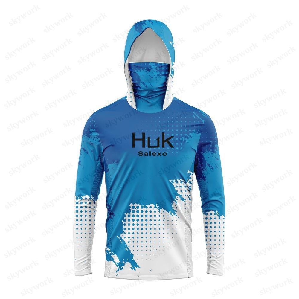 HUK Fishing Sunscreen Clothing Men's Ice Silk Fishing Clothing Summer Special Cover Breathable Fishing Sea Fishing Luya Sunscreen Clothing