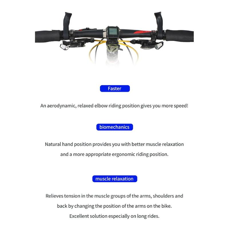 Inner Handle Bar Grips Ergonomic Design Bicycle Inner Bar Ends Ultralight Bicycle Inner Handlebar Grips Cycling Accessories