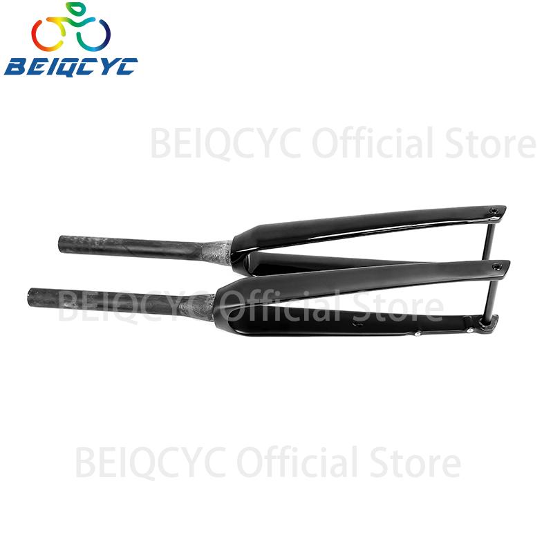 Carbon Internal Cables Fiber Road Front Fork Thru Axle Disc Brake Racing Road Fork 700*32C Tapered Tube Cyclocross Rigid Fork