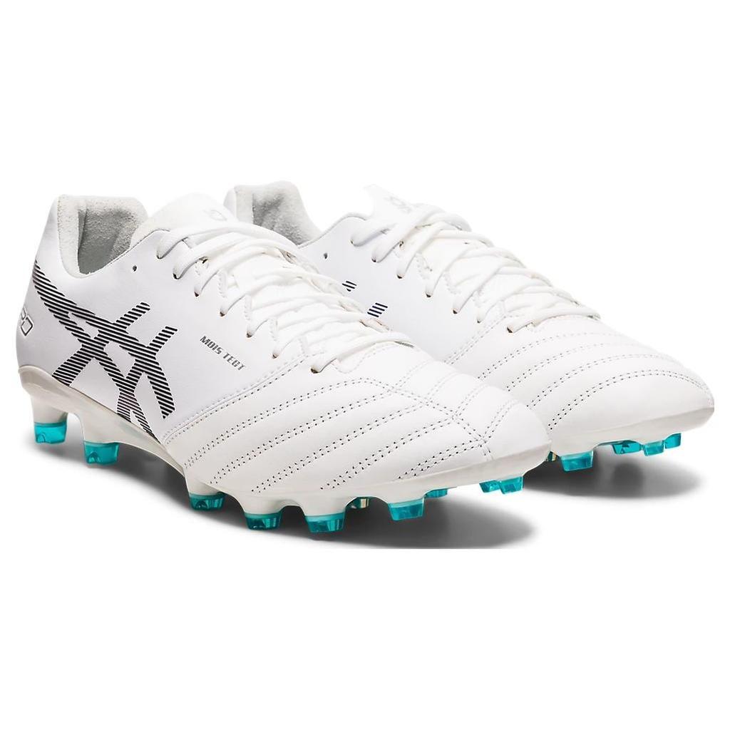 Asics DS LIGHT X FLY PRO Artificial Leather Soccer Shoes White Blue 1101A025-100