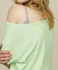Debiweeo One-Shoulder Loose Fit Short Sleeve T-Shirt Devi-T0145-Lime