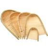 Handwoven Handmade Knitted Tasteless Kitchen Supplies Bamboo Basket Vegetable Storage Tray Dustpans