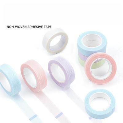 Lot de 5 pièces 4,5 m Petits Cils Colorés Non Tissés Ruban Facile à Déchirer Ruban d'Isolation pour Cils
