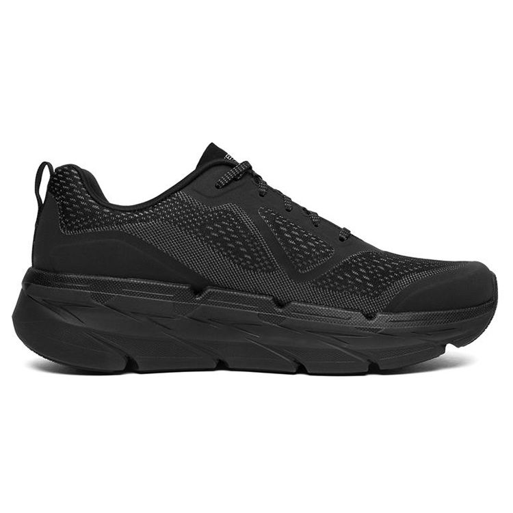 Skechers Max Cushioning Star Running Shoes Men Running Shoes Black Gray 54450-BKCC