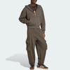 Men's Adidas Originals ESSENTIALS Jackets Men's Dark Brown Hooded (Non-detachable) Moderate