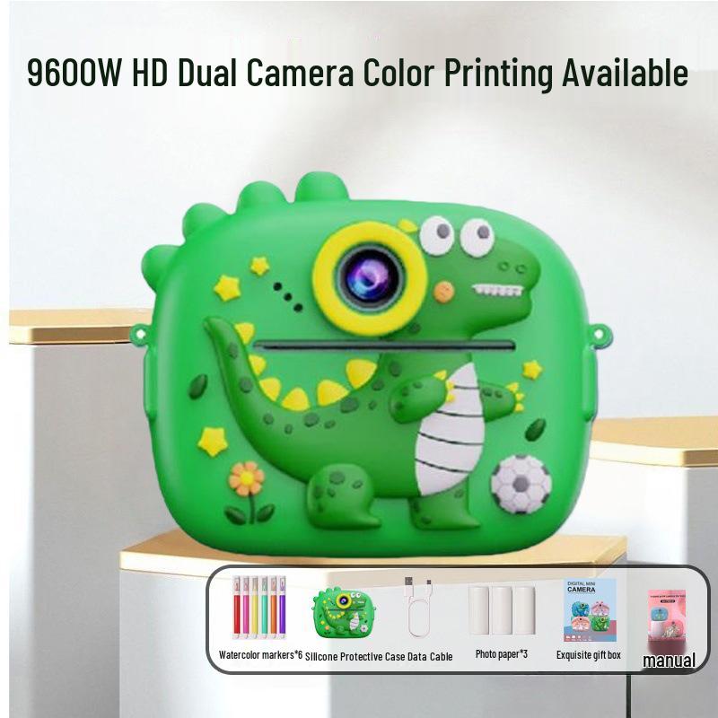 Children's Instant Print Camera: Capture Photos & Videos, Ideal Toy Gift for Girls Z13