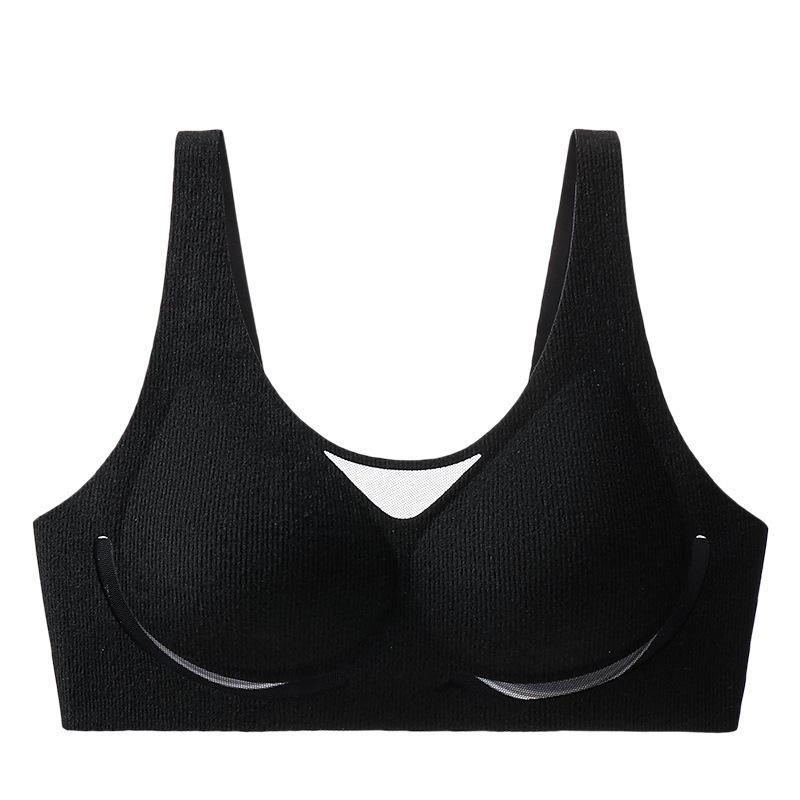 Women's Autumn/Winter Seamless Mesh Bra - Warm, Breathable, Supportive, Shaping