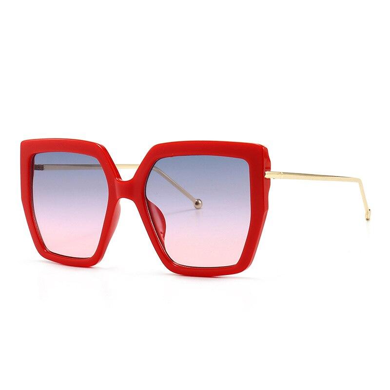 

SHAUNA модные большие солнцезащитные очки «кошачий глаз» женские винтажные металлические градиентные очки UV400 мужские солнцезащитные очки