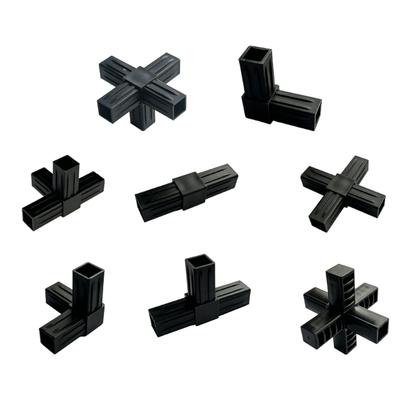 Multifunctionele 20x20mm Vierkante Buis Adapter Connector Accessoires Aluminiumlegering Elleboog Pijp Fitting Eenvoudig te Installeren